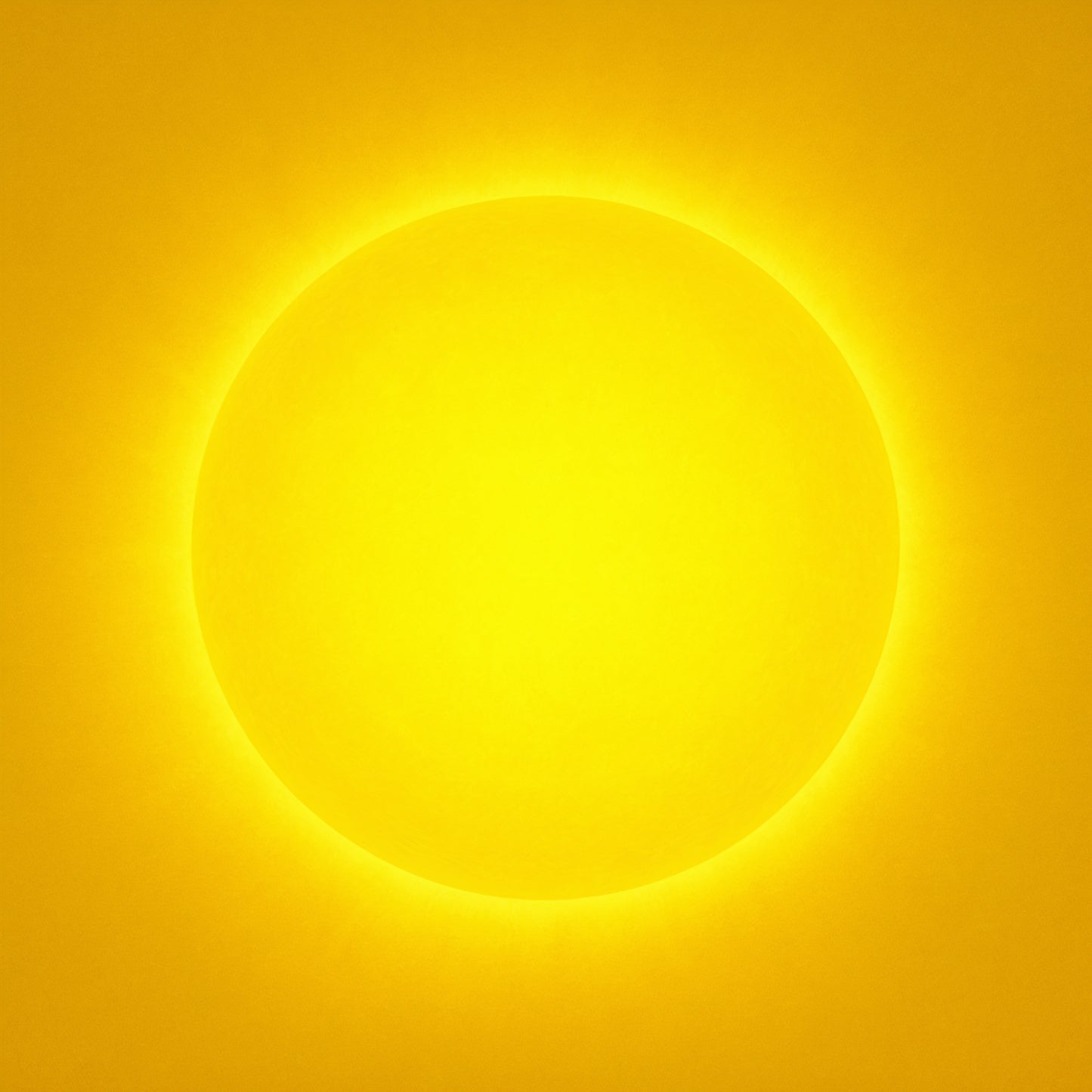 Poster Chakra imprimé brillant Plexus Solaire / Vibration Jaune rayonnant