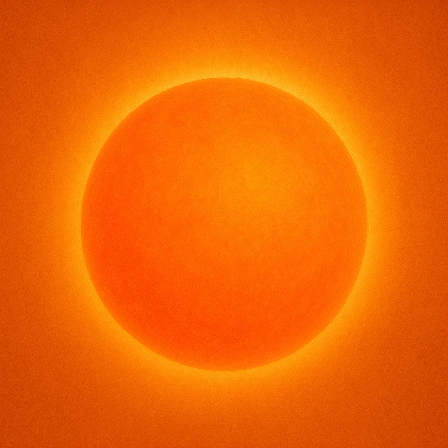 Poster imprimé brillant Chakra Sacré / vibration Orange lumineux