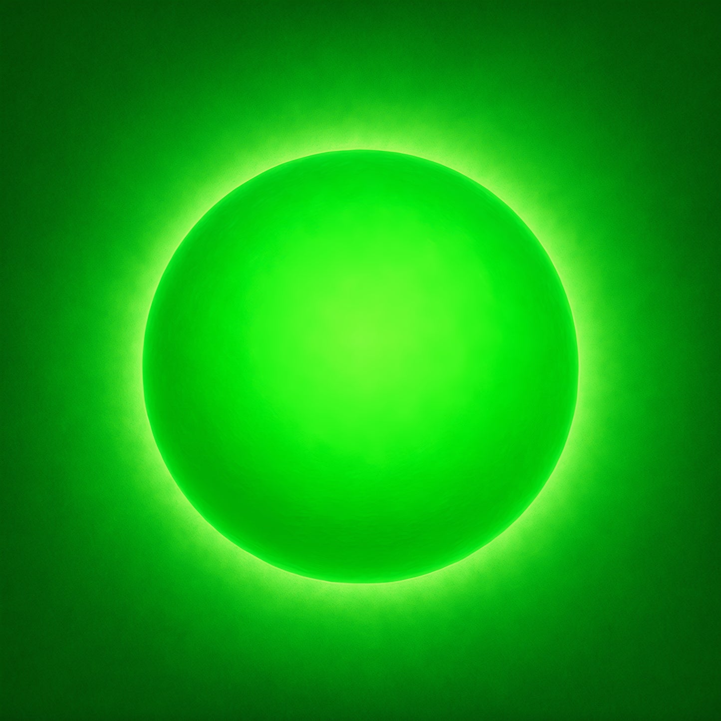 Poster imprimé brillant Chakra du Cœur / Vibration Vert chaleureux