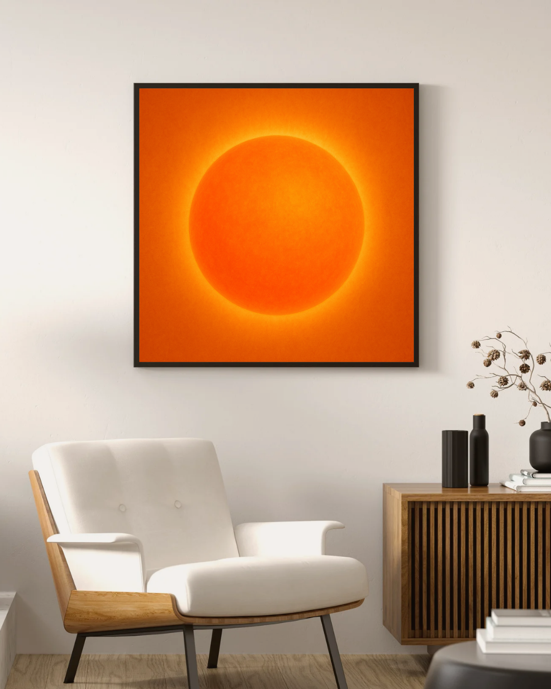 Affiche Chakra sacré à imprimer / Vibration Orange Lumineux