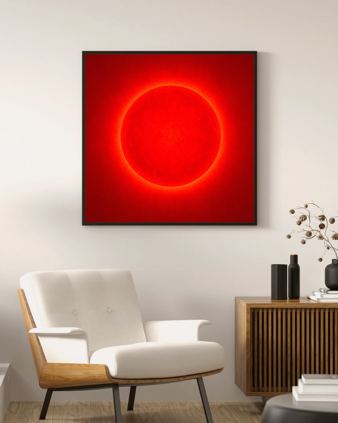 Affiche Chakra Racine à imprimer / Rouge vibrant