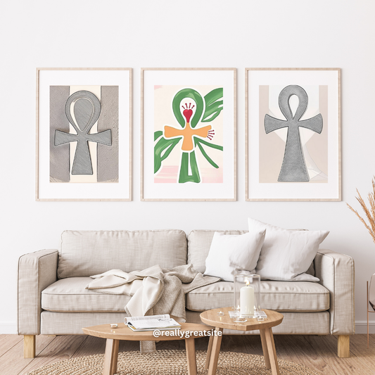 9 Posters Croix de Ankh Imprimables