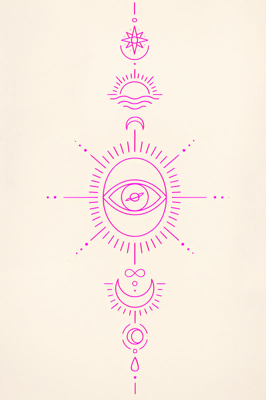 Affiche Yin Yang à imprimer -L'équilibre des forces - Art symbolique contemporain - Fine Art minimaliste