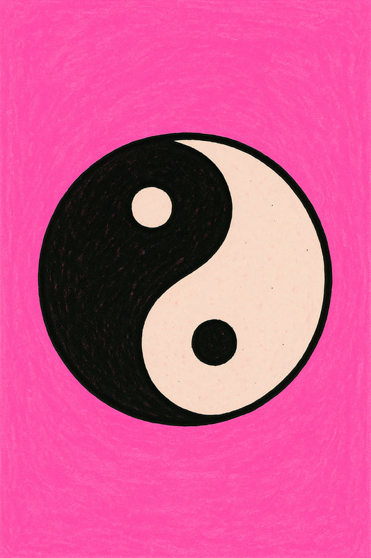 Affiche à imprimer - Yin Yang Pop - L'équilibre éveillée - Pop vibratoire
