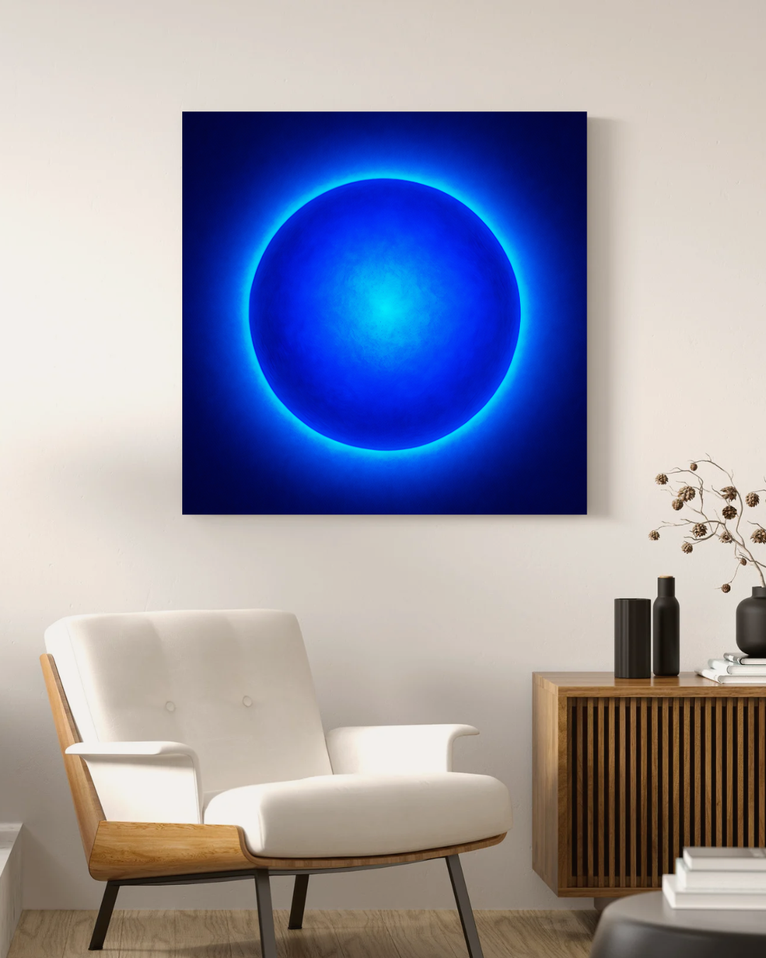 Affiche Chakra 3eme Œil à imprimer / Vibration Bleu Indigo profond