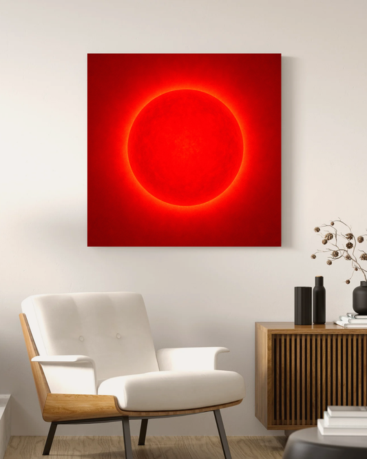 Poster imprimé brillant Chakra racine / Vibration Rouge brillant