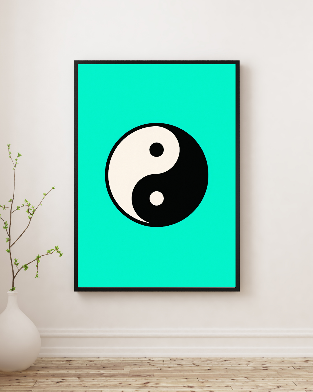 Affiche à imprimer - Yin Yang Pop - L'équilibre éveillée - Pop vibratoire